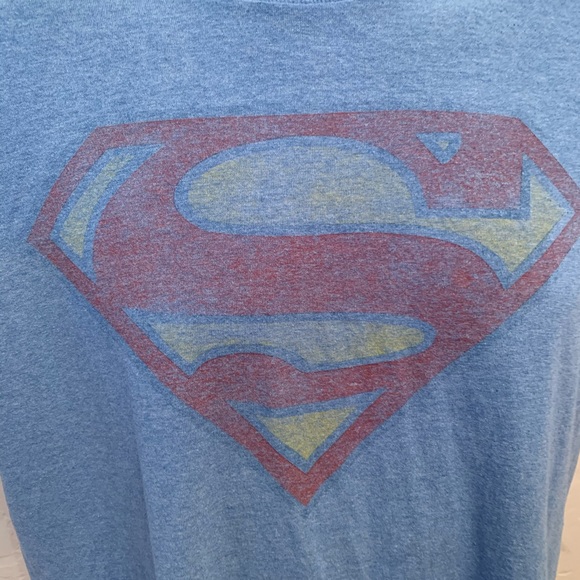Light Blue DC Comics Superman T Shirt Size Large - Picture 3 of 5